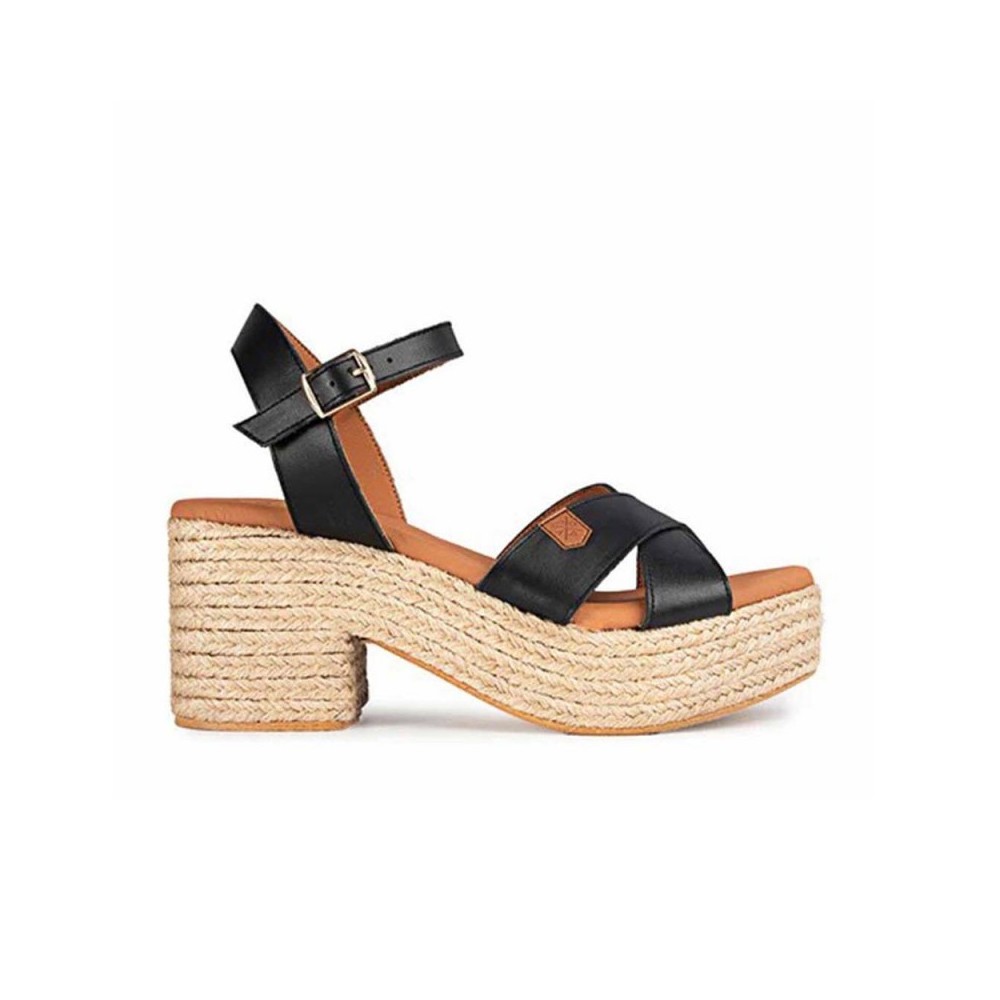 Sandalias de tacón Popa Clifton Mujer Negro