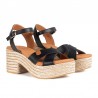Sandalias de tacón Popa Clifton Mujer Negro