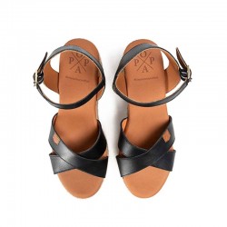 Sandalias de tacón Popa Clifton Mujer Negro