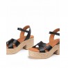 Sandalias de tacón Popa Clifton Mujer Negro