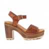 Sandalias de tacón Refresh 172781 Mujer Camel