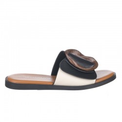Sandalias Planas Noa Harmon 9663 Mujer Negro