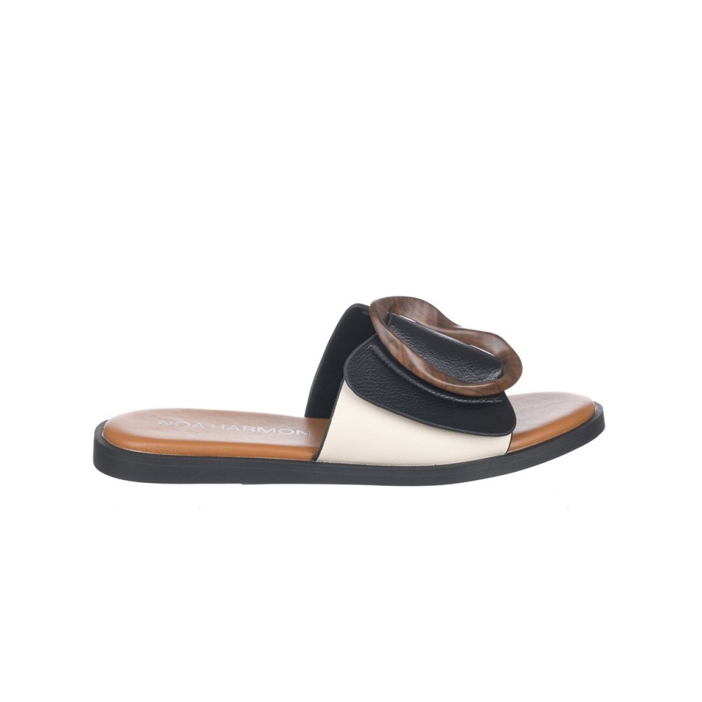 Sandalias Planas Noa Harmon 9663 Mujer Negro