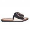 Sandalias Planas Noa Harmon 9663 Mujer Negro