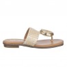 Sandalias Planas Noa Harmon 9970 Mujer Oro