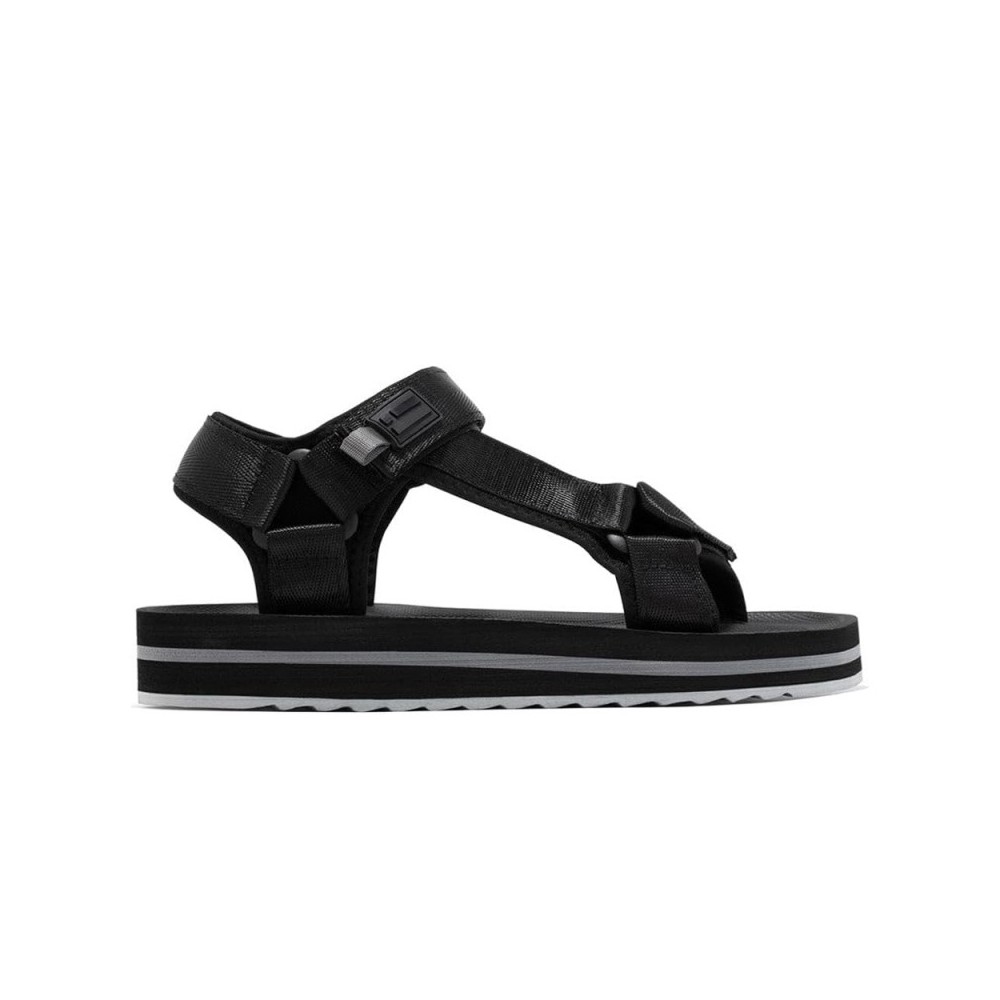 Sandalias Planas D.franklin Dfsh404001 Mujer Negro-negro