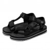 Sandalias Planas D.franklin Dfsh404001 Mujer Negro-negro