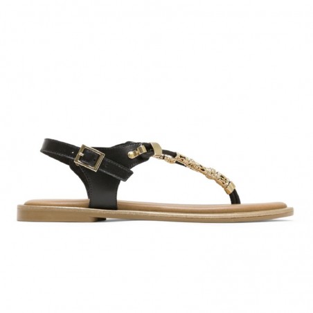 Sandalias Planas Porronet 3112 Mujer Negro