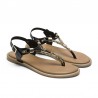 Sandalias Planas Porronet 3112 Mujer Negro