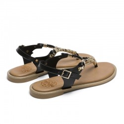 Sandalias Planas Porronet 3112 Mujer Negro