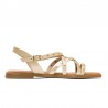 Sandalias Planas Porronet 3113 Mujer Oro