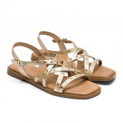 Sandalias Planas Porronet 3113 Mujer Oro
