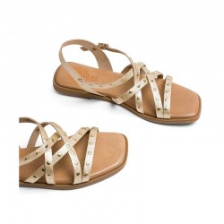 Sandalias Planas Porronet 3113 Mujer Oro