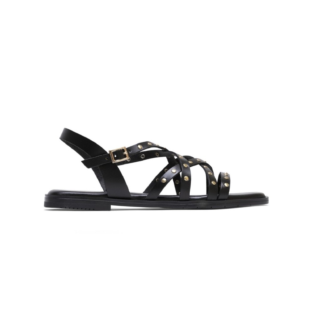 Sandalias Planas Porronet 3113 Mujer Negro