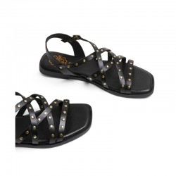 Sandalias Planas Porronet 3113 Mujer Negro