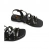 Sandalias Planas Porronet 3113 Mujer Negro