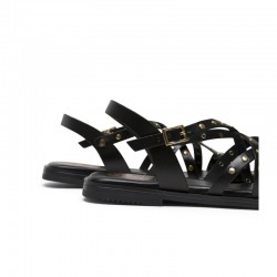Sandalias Planas Porronet 3113 Mujer Negro