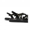 Sandalias Planas Porronet 3113 Mujer Negro