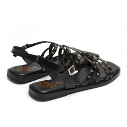 Sandalias Planas Porronet 3113 Mujer Negro