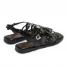 Sandalias Planas Porronet 3113 Mujer Negro