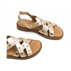 Sandalias Planas Porronet 3125 Mujer Oro