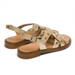 Sandalias Planas Porronet 3125 Mujer Oro