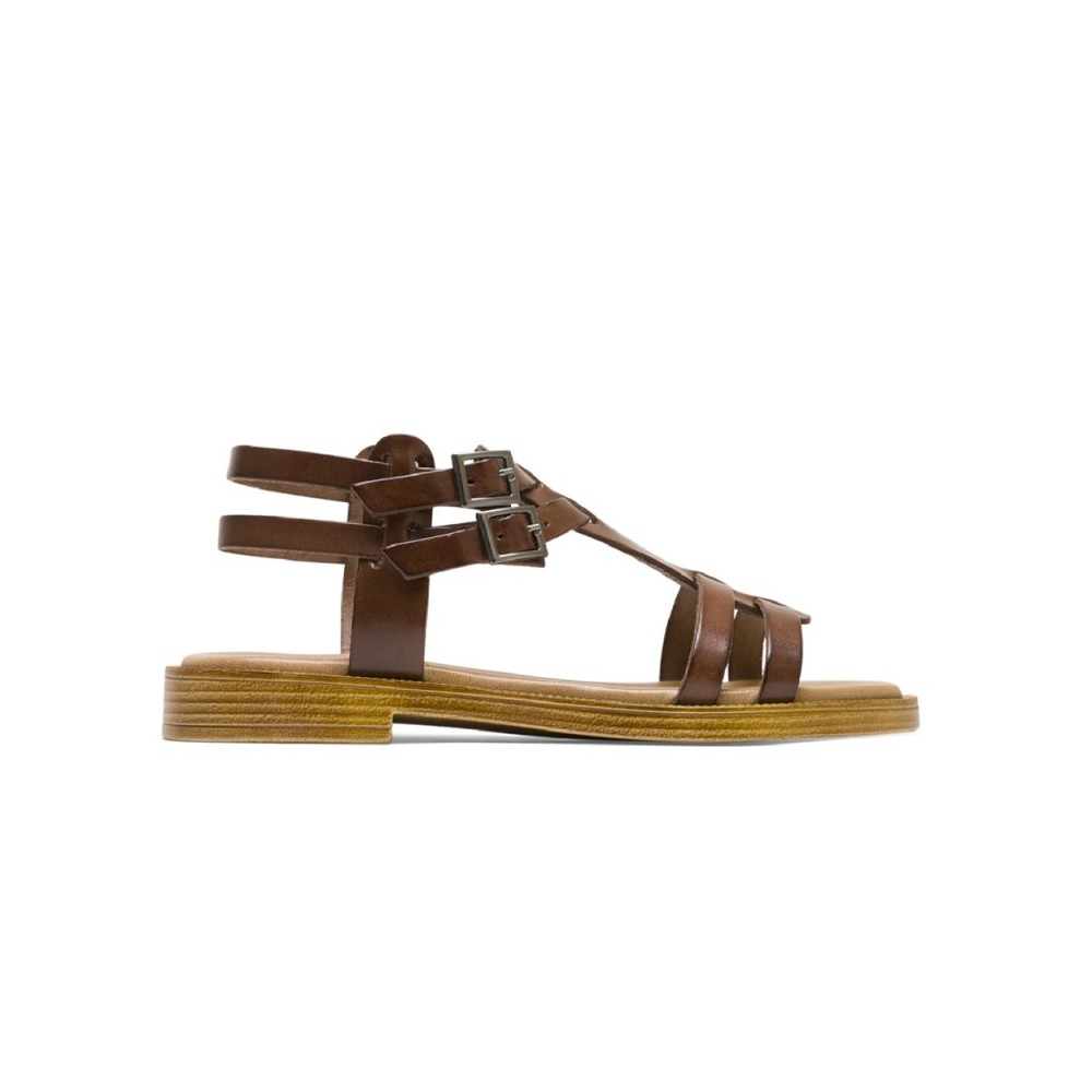 Sandalias Planas Porronet 3128 Mujer Moka