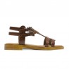 Sandalias Planas Porronet 3128 Mujer Moka