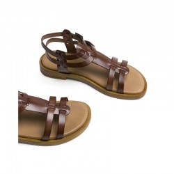 Sandalias Planas Porronet 3128 Mujer Moka