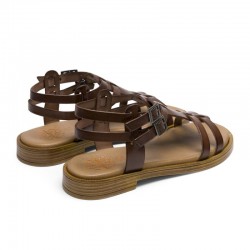 Sandalias Planas Porronet 3128 Mujer Moka