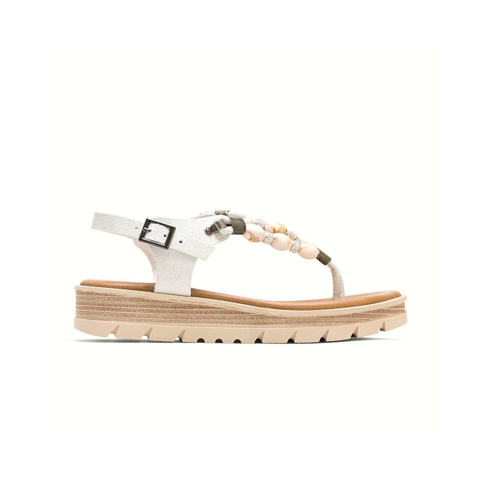 Sandalias Planas Porronet 3144 Mujer Blanco
