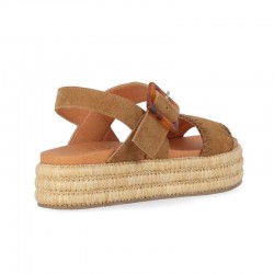 Sandalias Planas Chika10 Ekos 01 Mujer Cuero