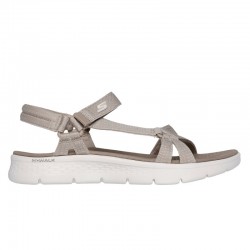 Sandalias Planas Skechers 141451 Mujer Taupe