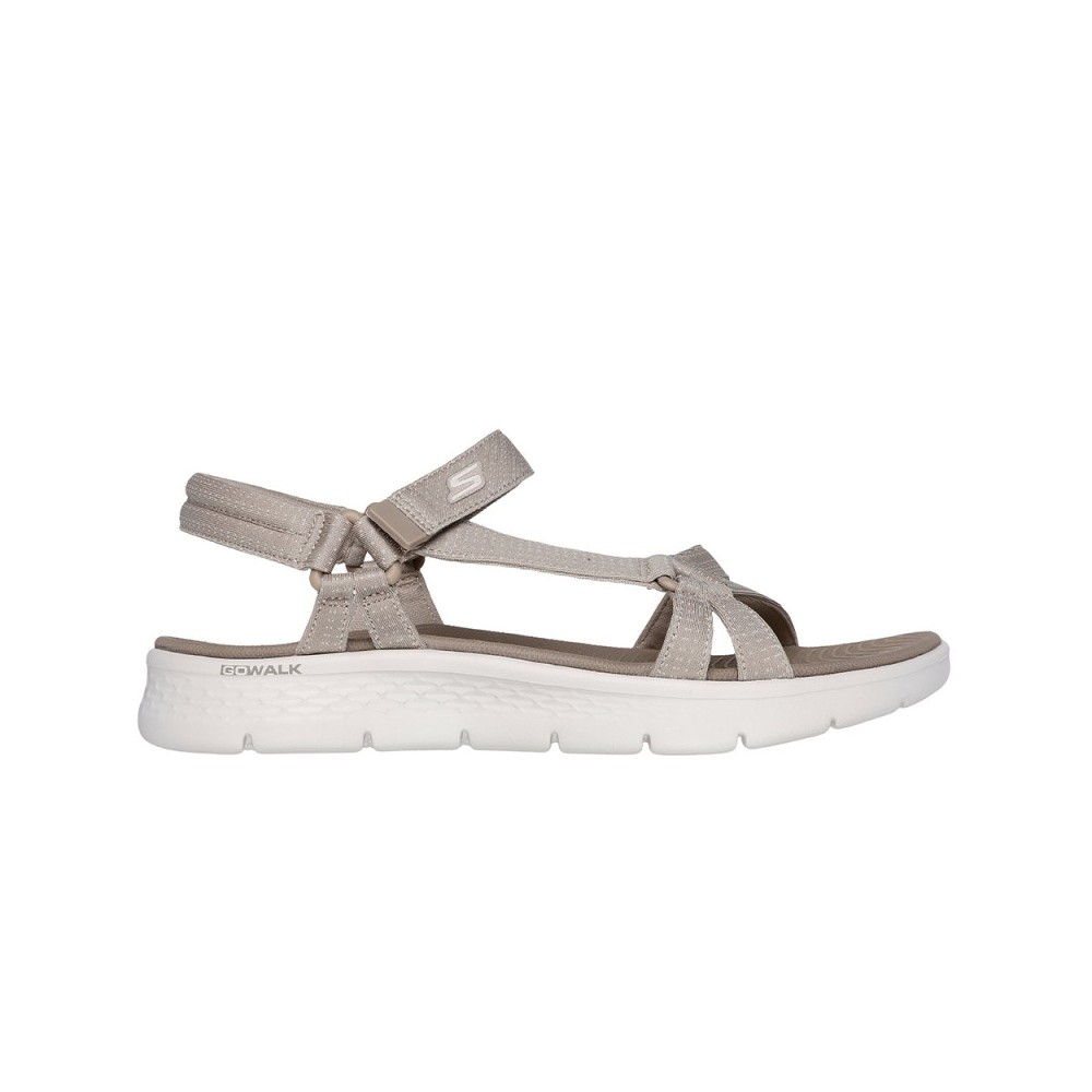 Sandalias Planas Skechers 141451 Mujer Taupe