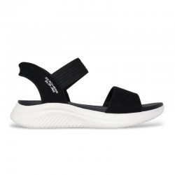 Sandalias Planas Skechers 119804 Mujer Negro