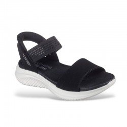 Sandalias Planas Skechers 119804 Mujer Negro