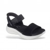 Sandalias Planas Skechers 119804 Mujer Negro