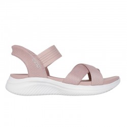 Sandalias Planas Skechers 119975 Mujer Rosa