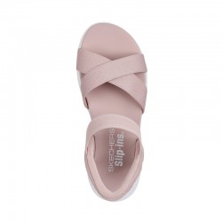 Sandalias Planas Skechers 119975 Mujer Rosa