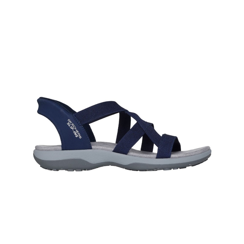 Sandalias Planas Skechers 163460 Mujer Marino