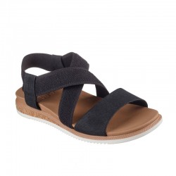 Sandalias Planas Skechers 114705 Mujer Negro