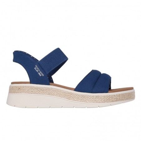 Sandalias Planas Skechers 114413 Mujer Marino