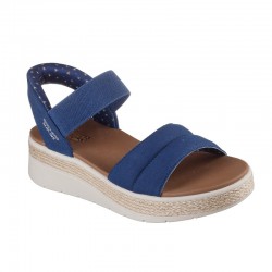Sandalias Planas Skechers 114413 Mujer Marino