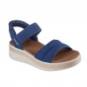 Sandalias Planas Skechers 114413 Mujer Marino