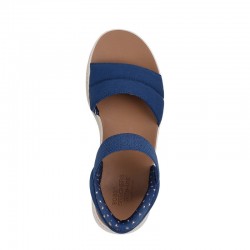 Sandalias Planas Skechers 114413 Mujer Marino