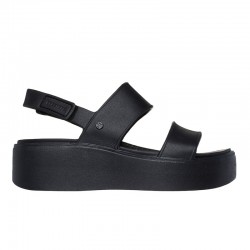 Sandalias Planas Skechers 111257 Mujer Negro-negro