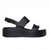 Sandalias Planas Skechers 111257 Mujer Negro-negro