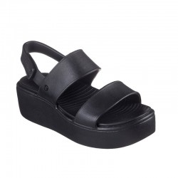 Sandalias Planas Skechers 111257 Mujer Negro-negro