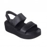 Sandalias Planas Skechers 111257 Mujer Negro-negro