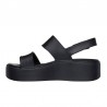 Sandalias Planas Skechers 111257 Mujer Negro-negro